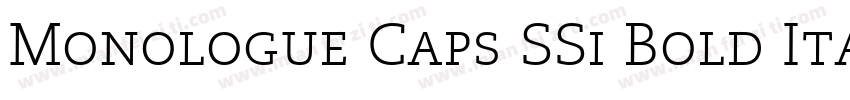Monologue Caps SSi Bold Italic Small Caps字体转换